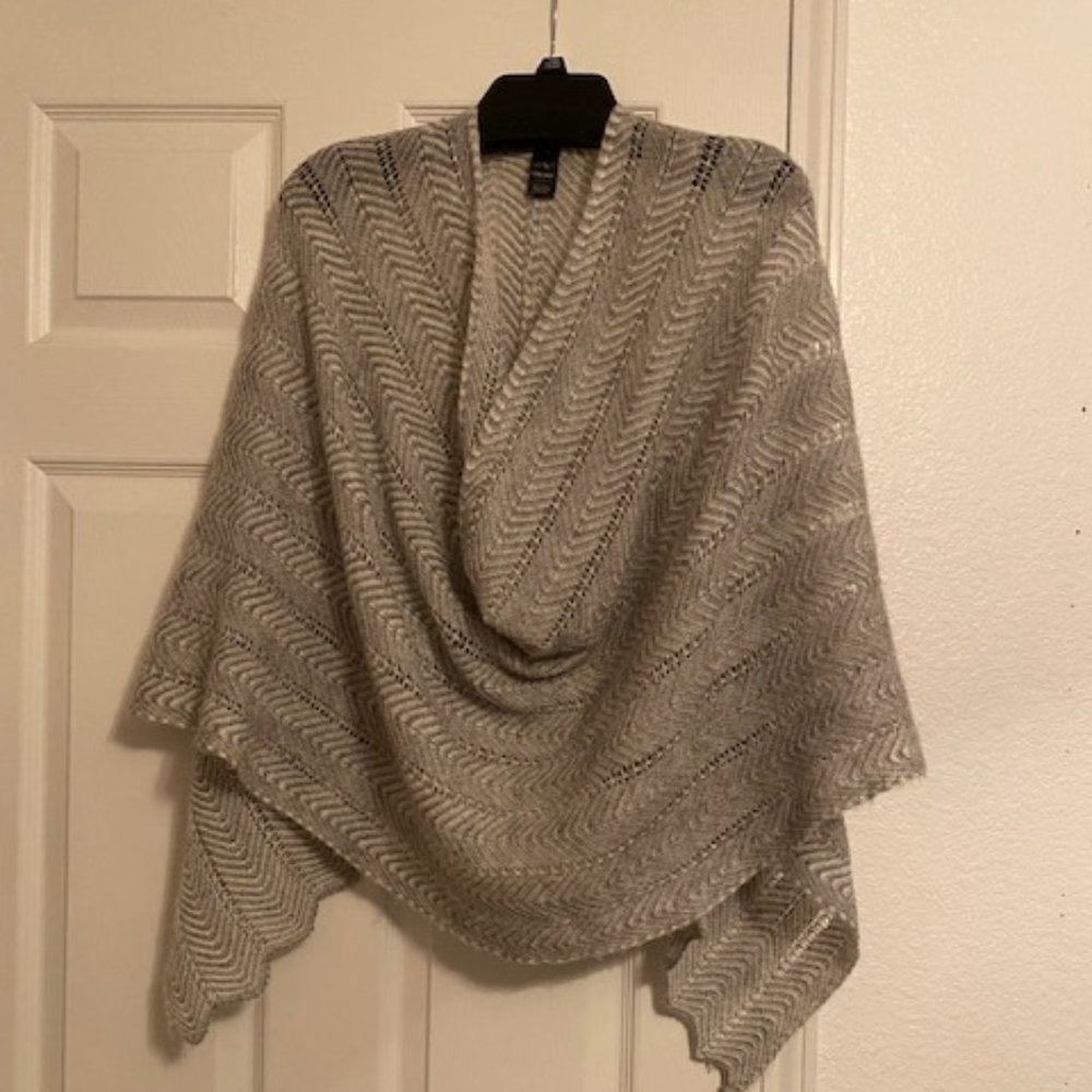 Mixit Light Gray One Size Fits All Shawl